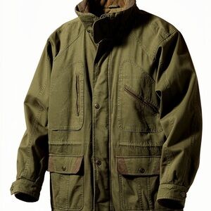 Field master Men’s Heavyweight Barn Hunting Canvas Jacket Size XL Olive